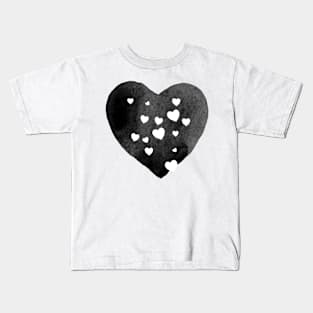 Grey Heart Kids T-Shirt